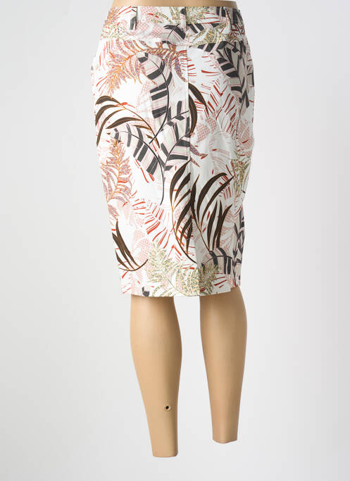 Jupe mi-longue blanc IMPULSION pour femme