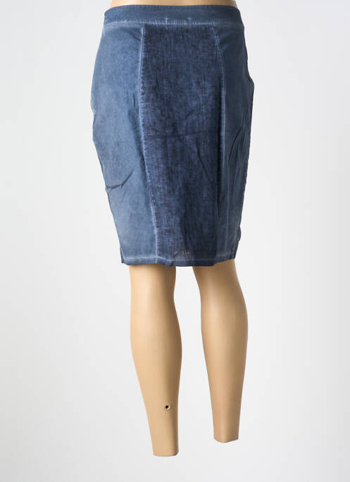 Jupe mi-longue bleu MALOKA pour femme