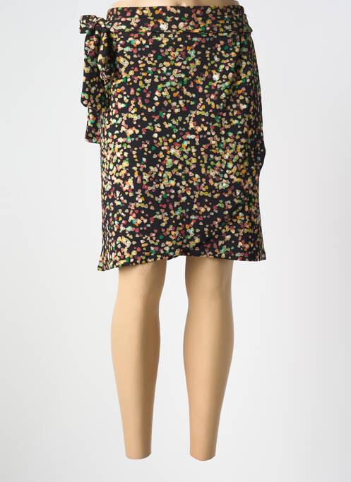 Jupe mi-longue noir SMASHED LEMON pour femme