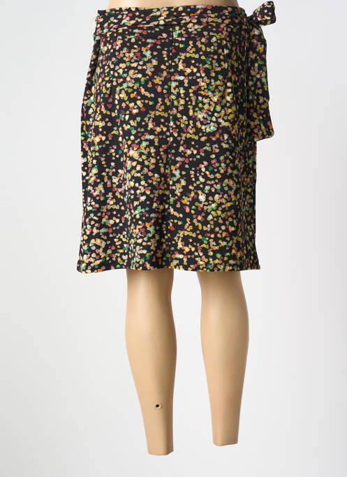 Jupe mi-longue noir SMASHED LEMON pour femme