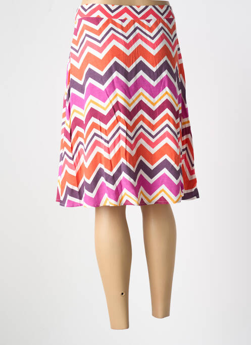 Jupe mi-longue orange SURKANA pour femme