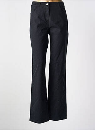 Pantalon droit stretch taille haute noir PAUL BRIAL femme