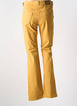 Pantalon droit stretch taille haute jaune PAUL BRIAL femme