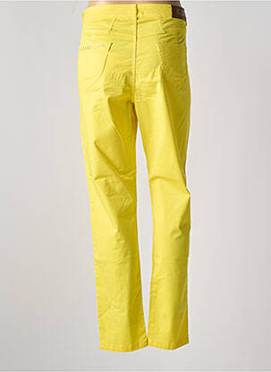 Pantalon slim tissage popeline taille normale jaune PAUL BRIAL femme