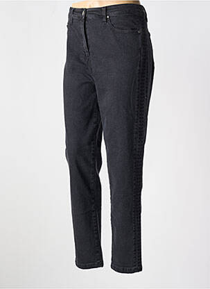 Jeans coupe slim stretch taille normale noir PAUL BRIAL femme