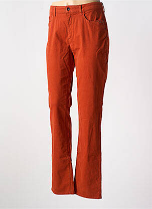 Pantalon slim stretch taille normale orange IMPULSION femme