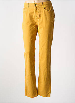 Pantalon slim stretch taille normale jaune MERI & ESCA femme