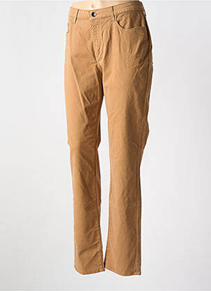 Pantalon slim stretch taille normale marron IMPULSION femme