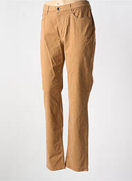Pantalon slim stretch taille normale marron IMPULSION femme