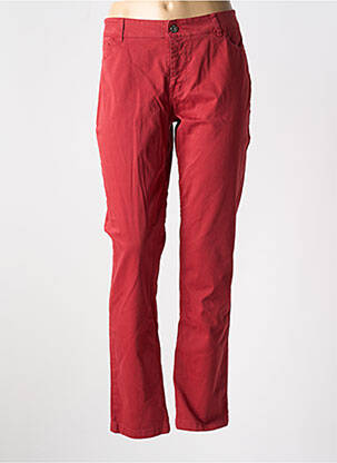 Jeans coupe slim stretch taille normale rouge POUSSIERE D'ETOLE femme