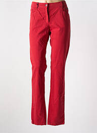 Pantalon slim tissage popeline taille normale rouge PAUL BRIAL femme