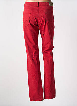 Pantalon slim tissage popeline taille normale rouge PAUL BRIAL femme