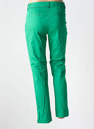 Pantalon 7/8 taille haute taille haute vert AGATHE & LOUISE femme