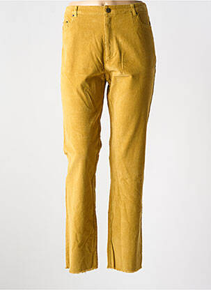 Pantalon slim stretch taille normale jaune SURKANA femme