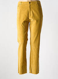 Pantalon slim stretch taille normale jaune SURKANA femme