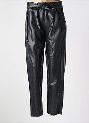 Pantalon 7/8 taille haute taille haute noir PAUL BRIAL femme