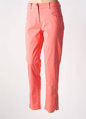 Pantalon 7/8 tissage popeline taille normale orange PAUL BRIAL femme
