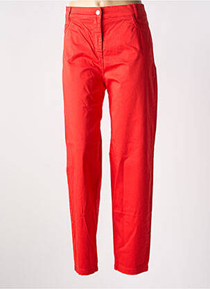Pantacourt coupe droite taille normale rouge PAUL BRIAL femme