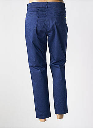 Pantacourt coupe droite taille normale bleu PAUL BRIAL femme