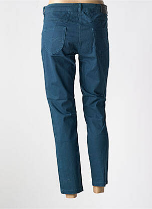 Pantalon 7/8 tissage popeline taille normale vert PAUL BRIAL femme
