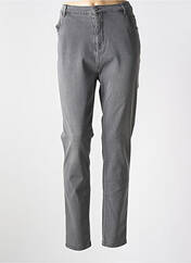 Jeans coupe slim gris MARBLE pour femme seconde vue