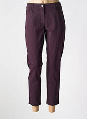 Pantalon 7/8 violet PAUL BRIAL pour femme seconde vue