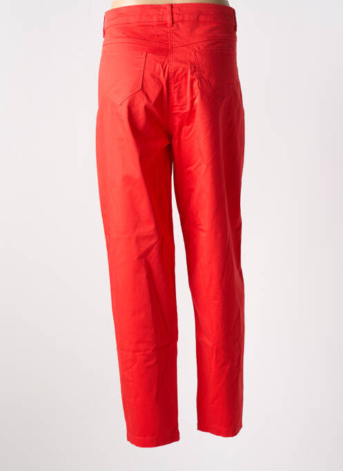 Pantacourt coupe droite taille normale rouge PAUL BRIAL femme