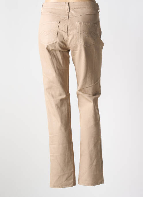 Jeans coupe droite marron GUY DUBOUIS pour femme