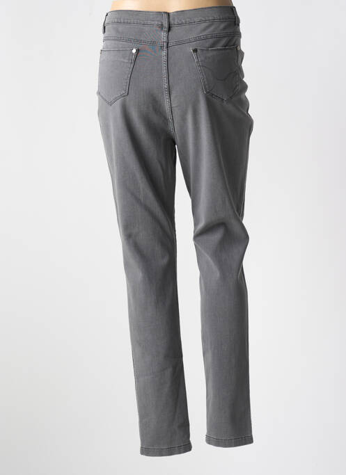 Jeans coupe slim gris MARBLE pour femme