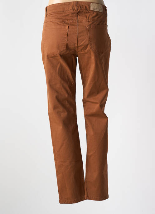 Jeans coupe slim marron POUSSIERE D'ETOLE femme
