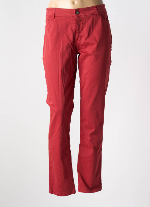 Jeans coupe slim rouge POUSSIERE D'ETOLE pour femme