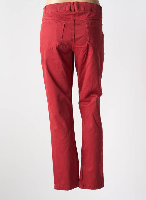 Jeans coupe slim rouge POUSSIERE D'ETOLE pour femme