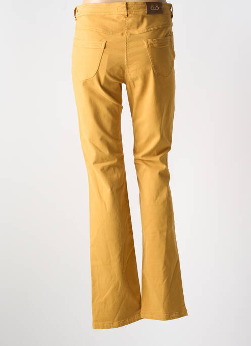 Pantalon droit jaune PAUL BRIAL pour femme