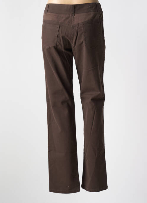 Pantalon droit marron POUSSIERE D'ETOLE femme