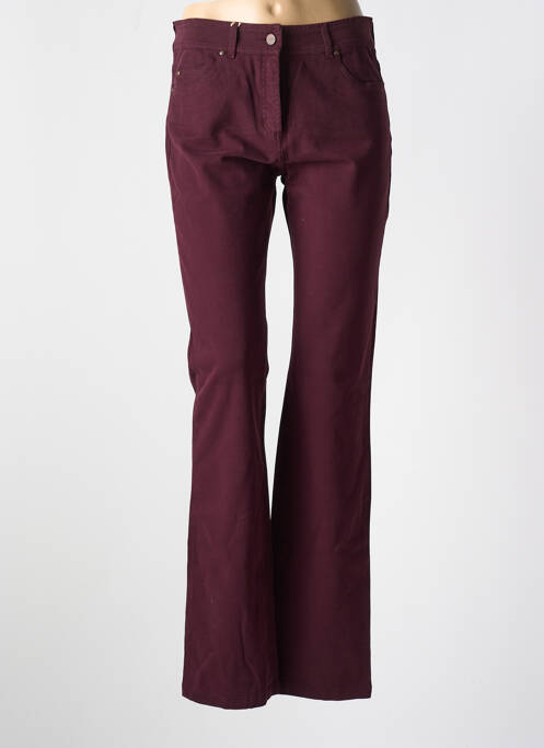 Pantalon droit rouge PAUL BRIAL pour femme