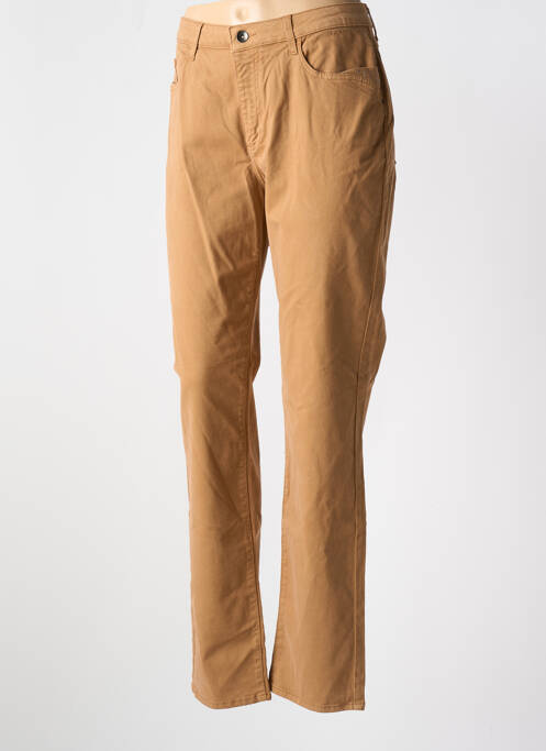 Pantalon slim marron IMPULSION pour femme