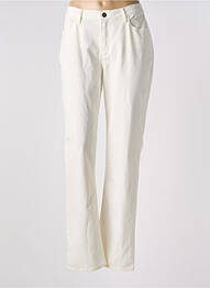 Jeans coupe droite stretch taille normale beige IMPULSION femme