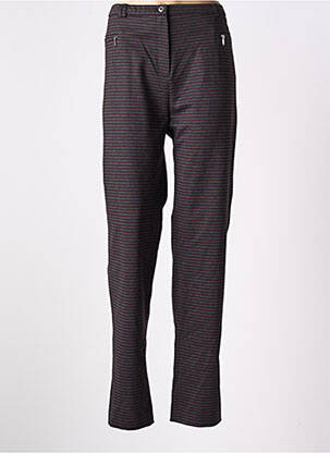 Pantalon droit stretch taille normale rouge IMPULSION femme