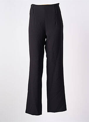 Pantalon droit stretch taille normale noir PAUL BRIAL femme