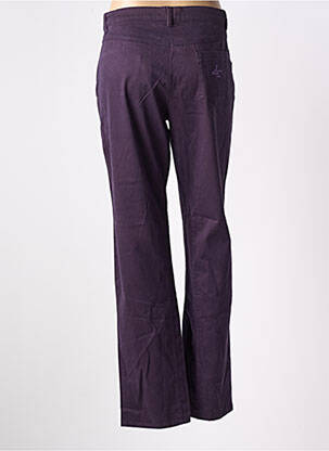 Pantalon droit stretch taille normale violet AVENTURES DES TOILES femme