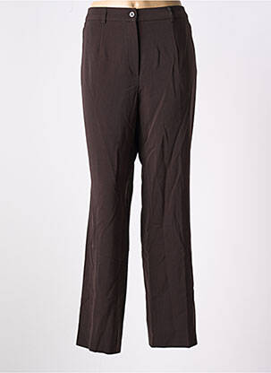Pantalon droit stretch taille normale marron GERKE MY PANTS femme