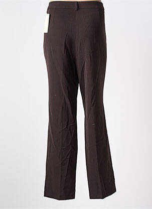 Pantalon droit tissage crêpe taille normale marron GERKE MY PANTS femme