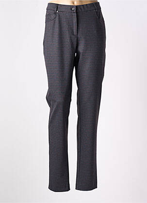 Pantalon droit stretch taille normale gris IMPULSION femme