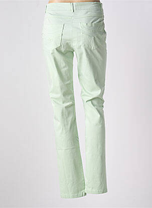 Pantalon slim taille haute taille haute vert IMPULSION femme