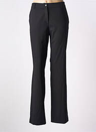 Pantalon chino fermeture zippée sous rabat boutonné taille normale noir PAUL BRIAL femme