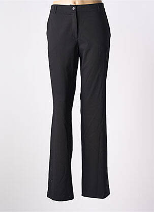 Pantalon chino fermeture zippée sous rabat boutonné taille normale noir PAUL BRIAL femme