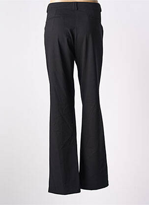 Pantalon chino fermeture zippée sous rabat boutonné taille normale noir PAUL BRIAL femme