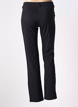 Pantalon chino fermeture zippée sous rabat boutonné taille normale noir PAUL BRIAL femme