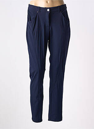 Pantalon slim stretch taille normale bleu MALOKA femme