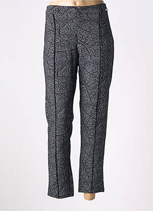 Pantalon 7/8 taille haute taille haute noir MALOKA femme